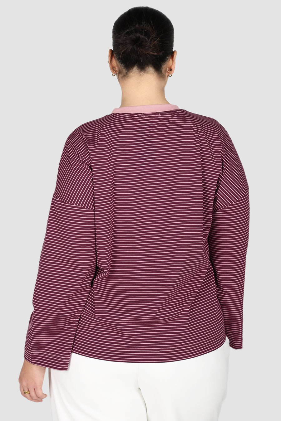 LONG SLEEVE SPENCER TEE PLUM/PINK - Fayt The Label
