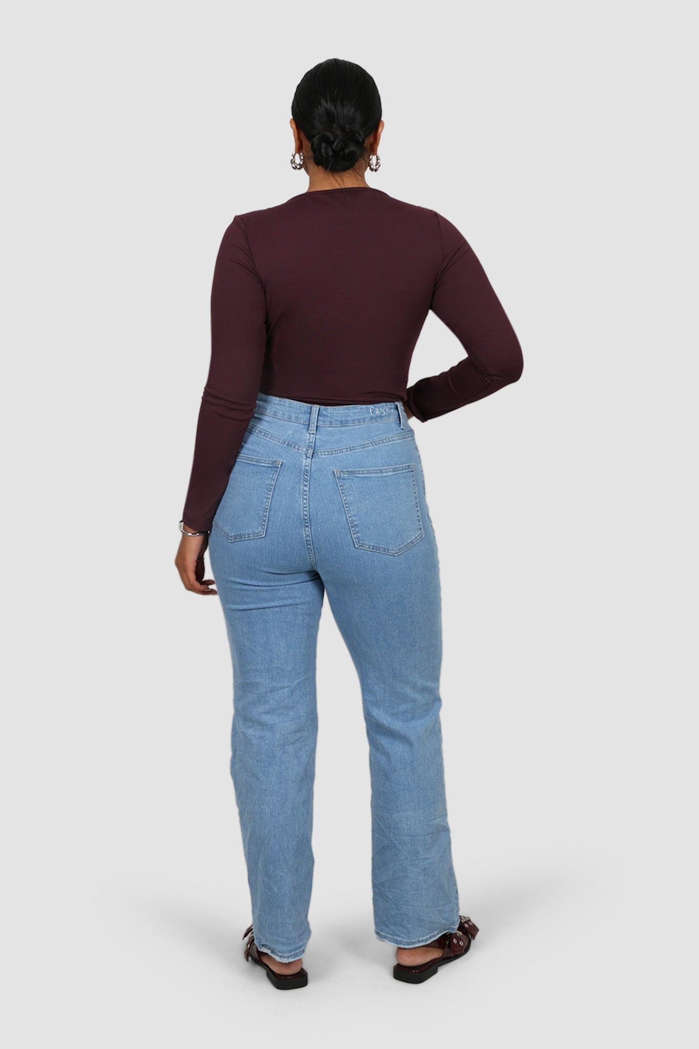L/S BODYSUIT DEEP PLUM - Fayt The Label