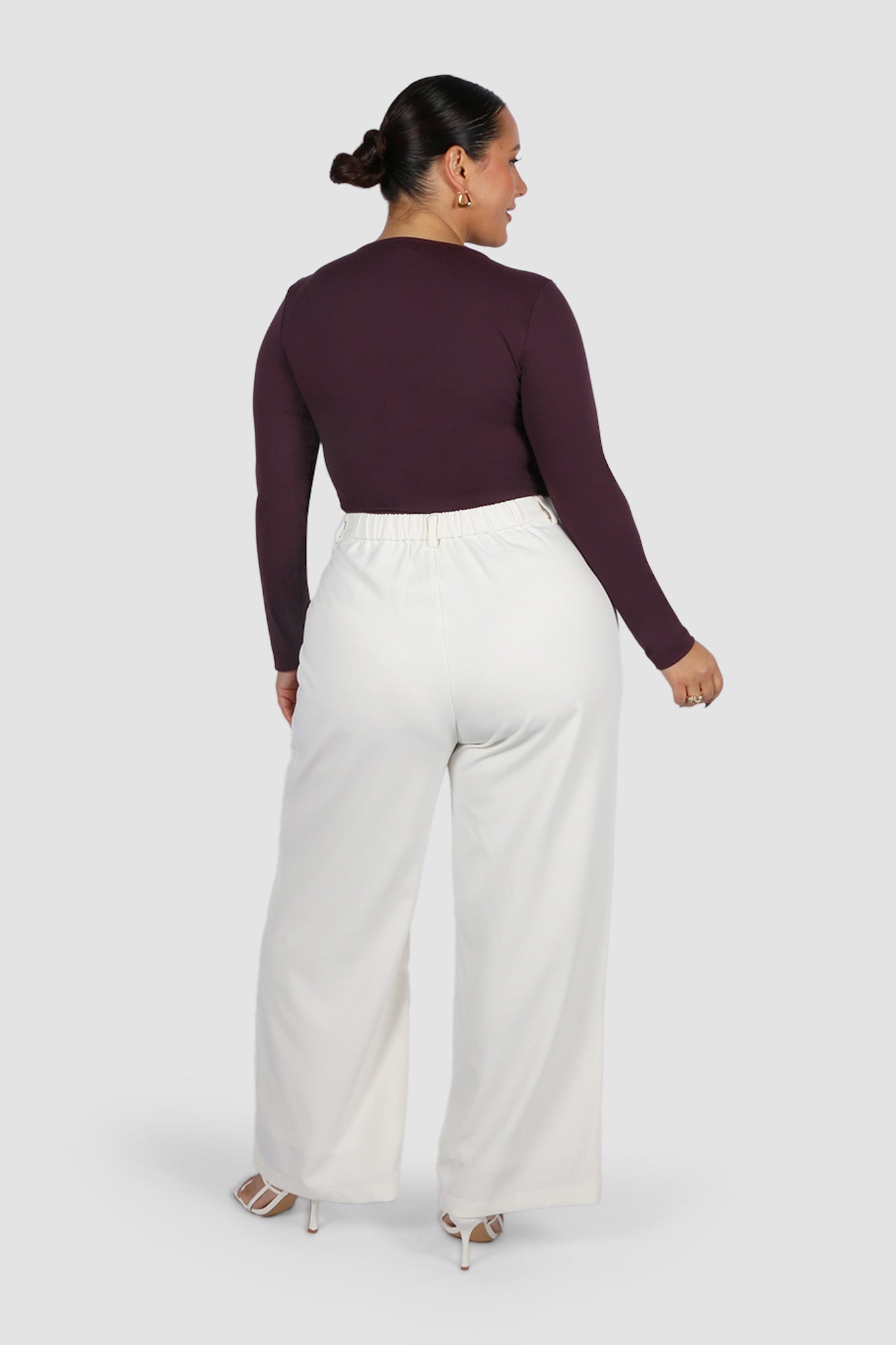 L/S BODYSUIT DEEP PLUM - Fayt The Label