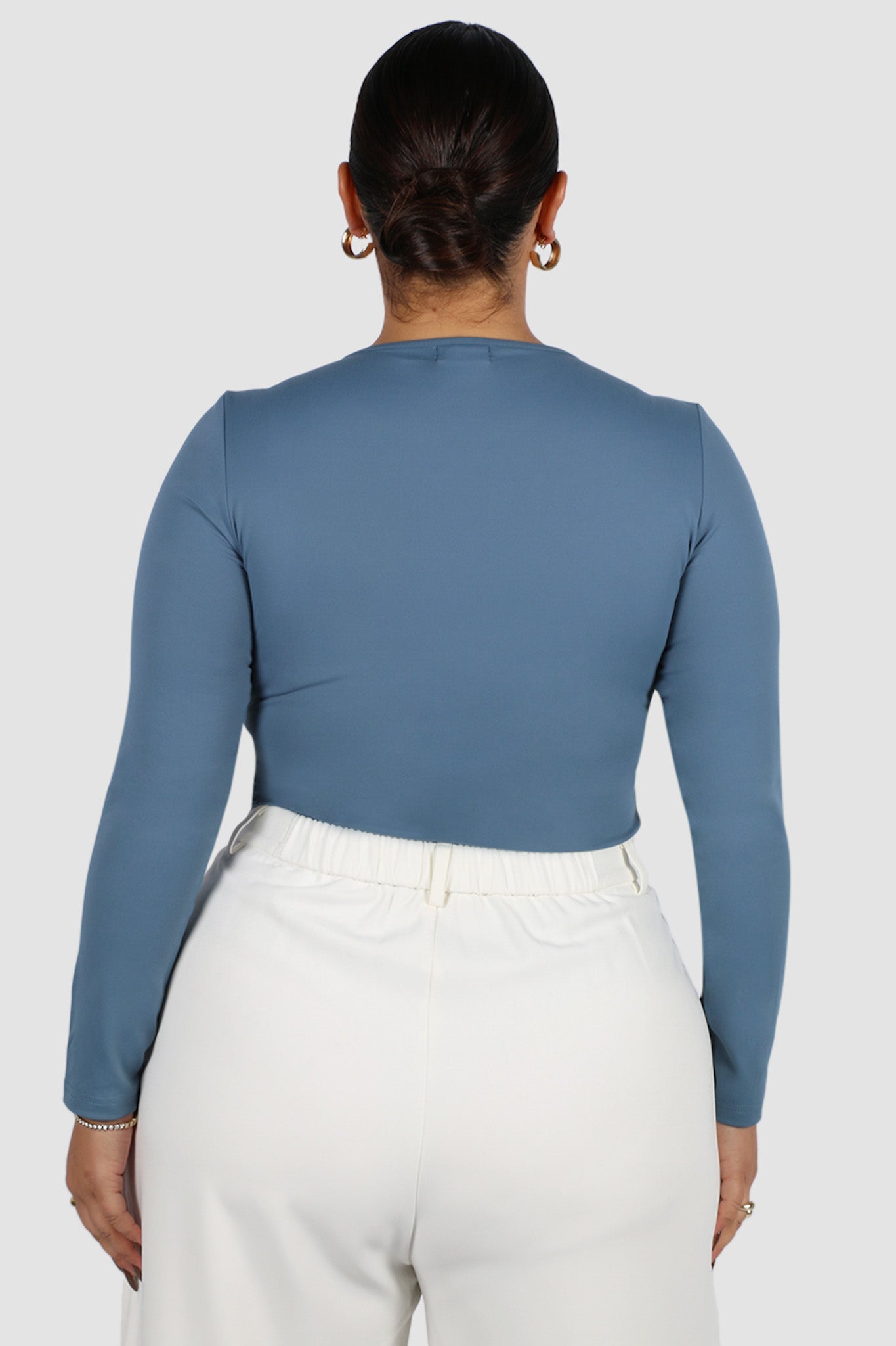 L/S BODYSUIT SLATE - Fayt The Label