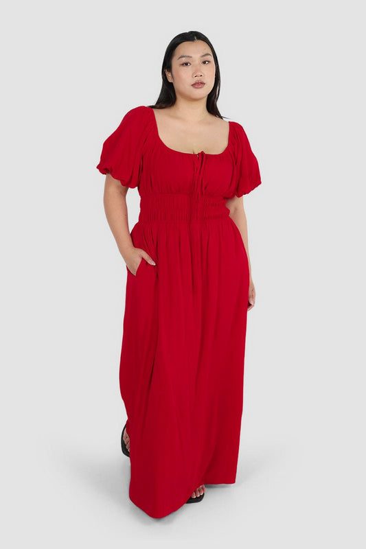 LUMA DRESS RED - Fayt The Label