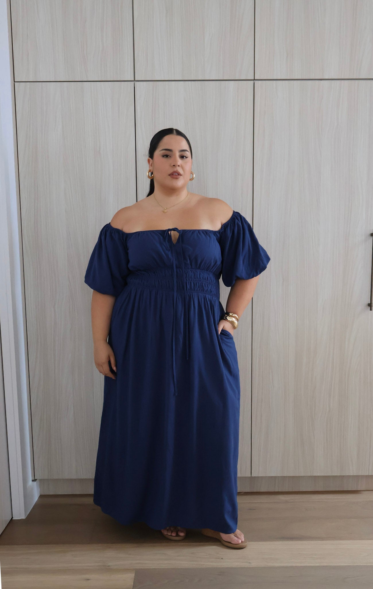 LUMA DRESS SLATE BLUE - Fayt The Label