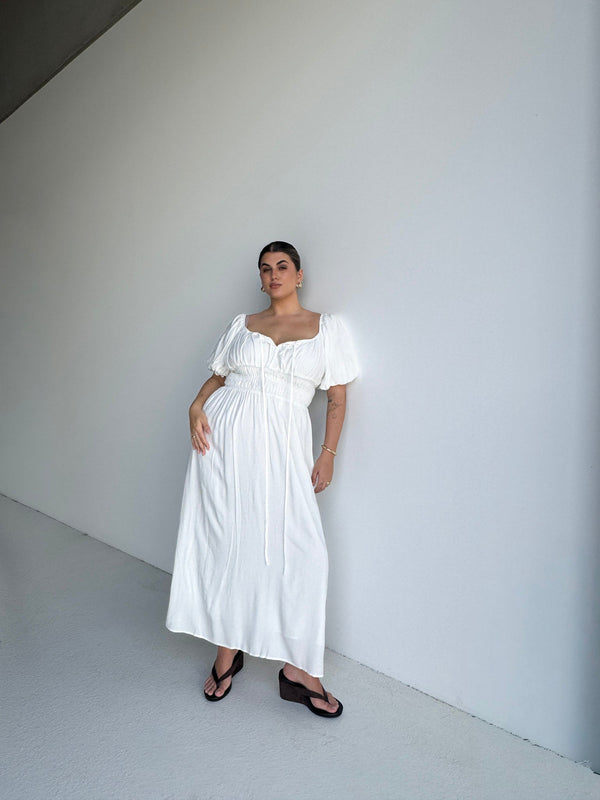 LUMA DRESS WHITE - Fayt The Label