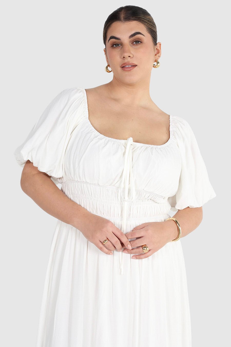 LUMA DRESS WHITE - Fayt The Label