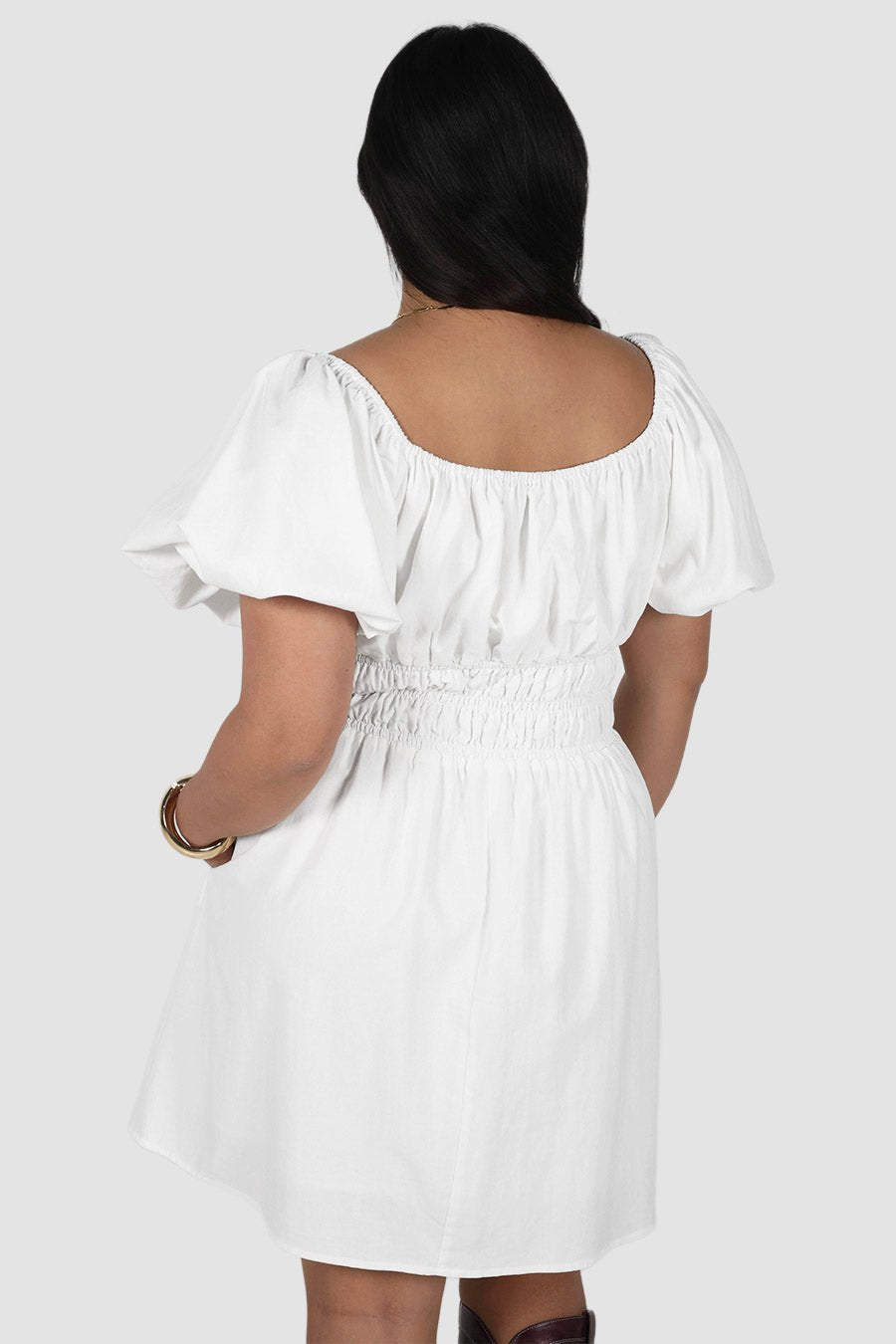 LUMA MINI DRESS WHITE - Fayt The Label
