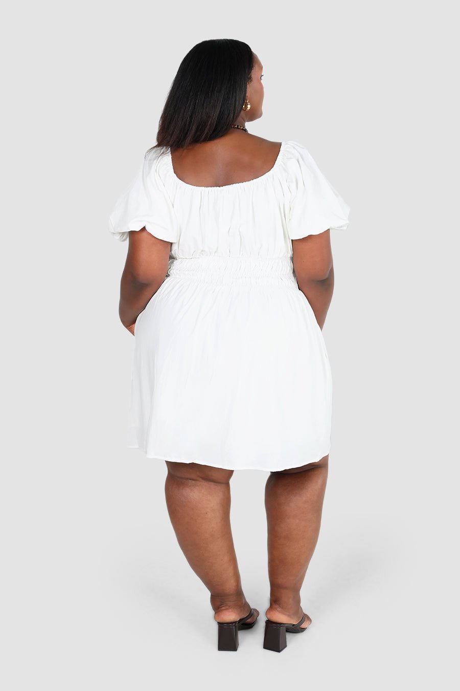 LUMA MINI DRESS WHITE - Fayt The Label