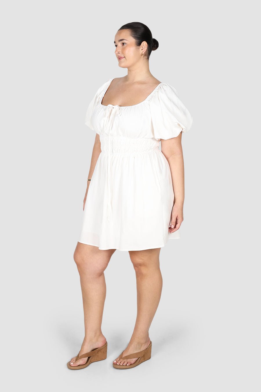 LUMA MINI DRESS WHITE - Fayt The Label
