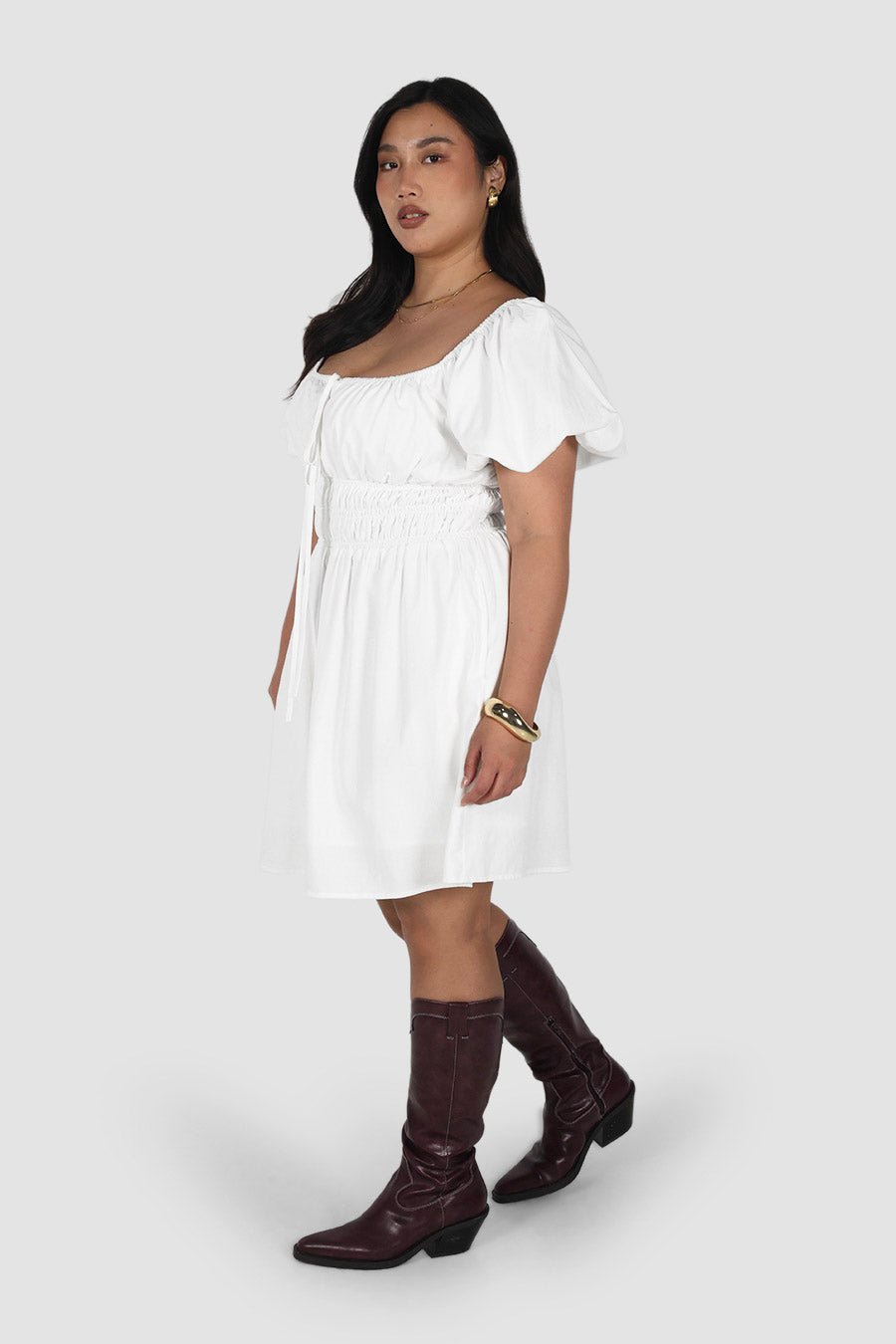 LUMA MINI DRESS WHITE - Fayt The Label