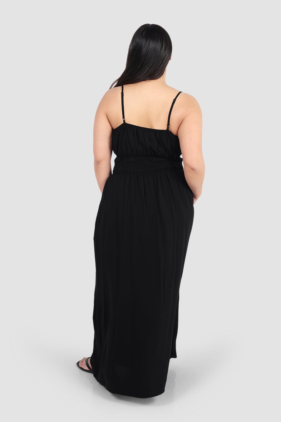 LUNARA MAXI DRESS BLACK - Fayt The Label