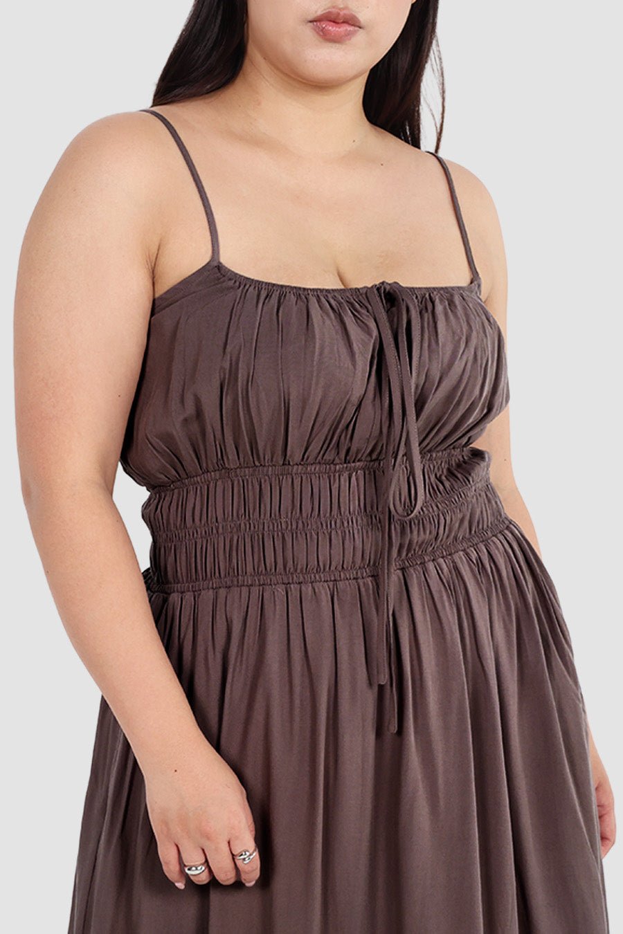 LUNARA MAXI DRESS MOCHA - Fayt The Label