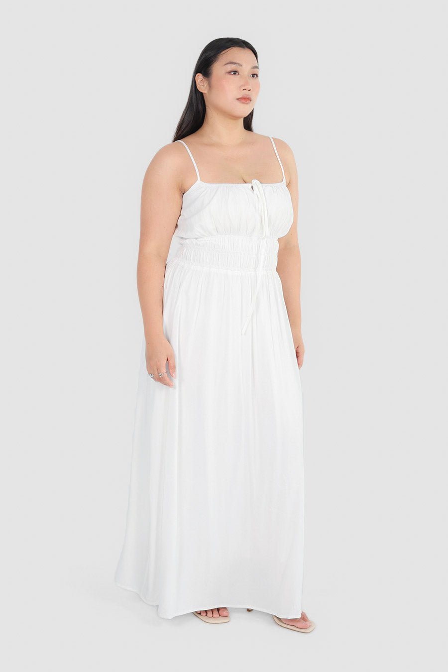 LUNARA MAXI DRESS WHITE - Fayt The Label