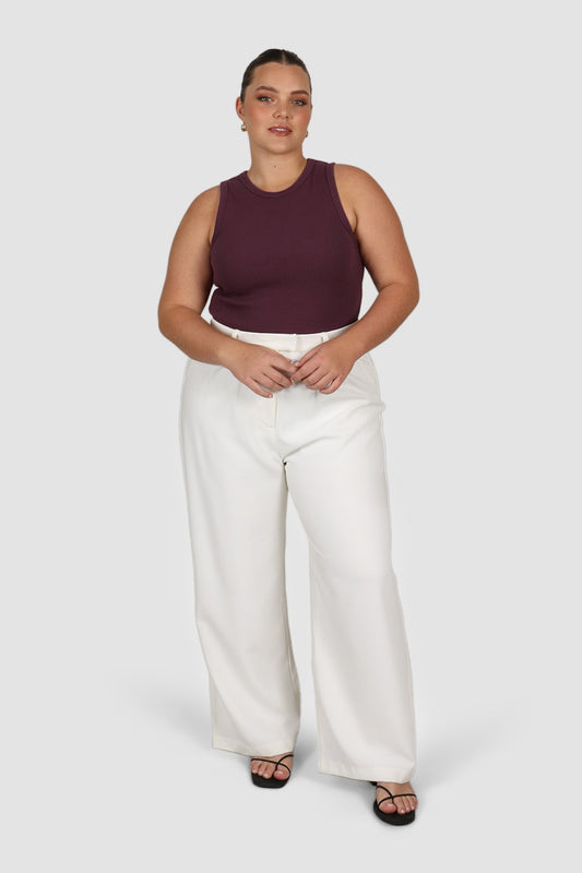 MALIBU TOP PLUM - Fayt The Label
