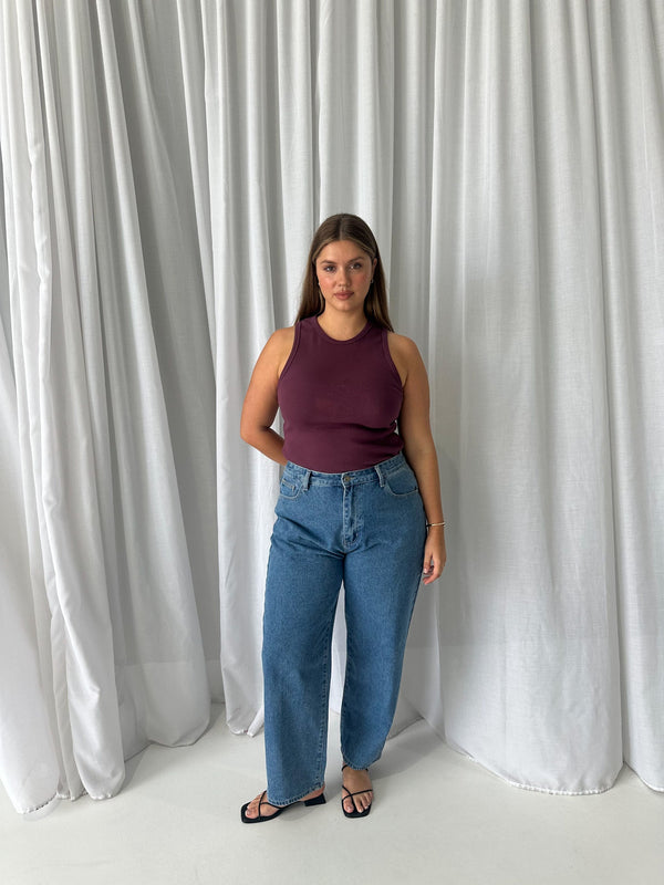 MALIBU TOP PLUM - Fayt The Label