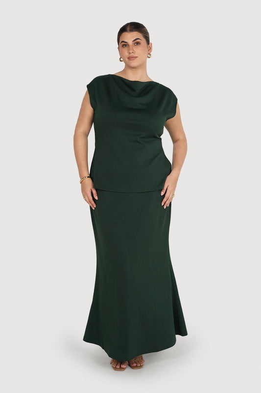 MARGO TOP DEEP GREEN - Fayt The Label