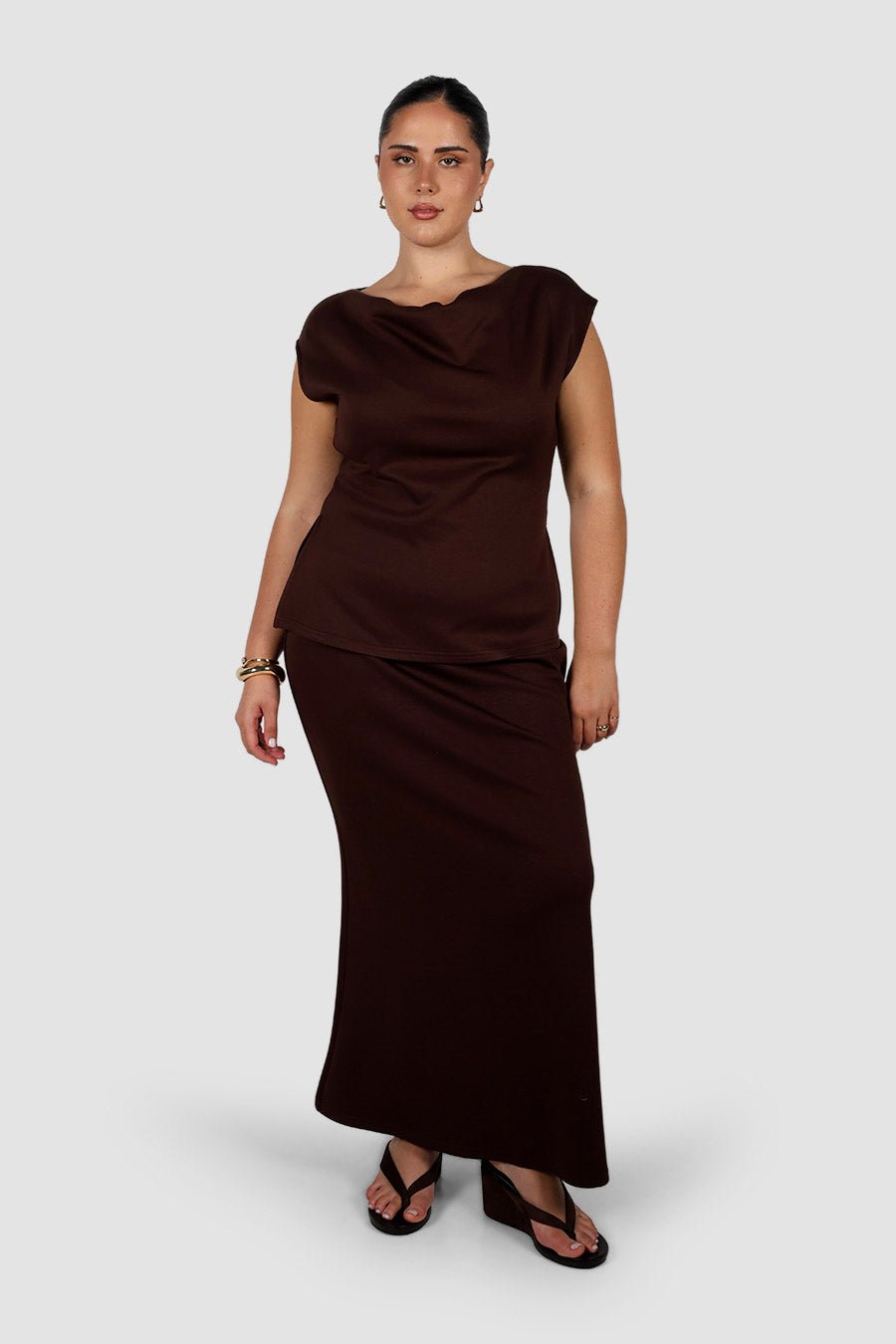 MARGO TOP ESPRESSO - Fayt The Label