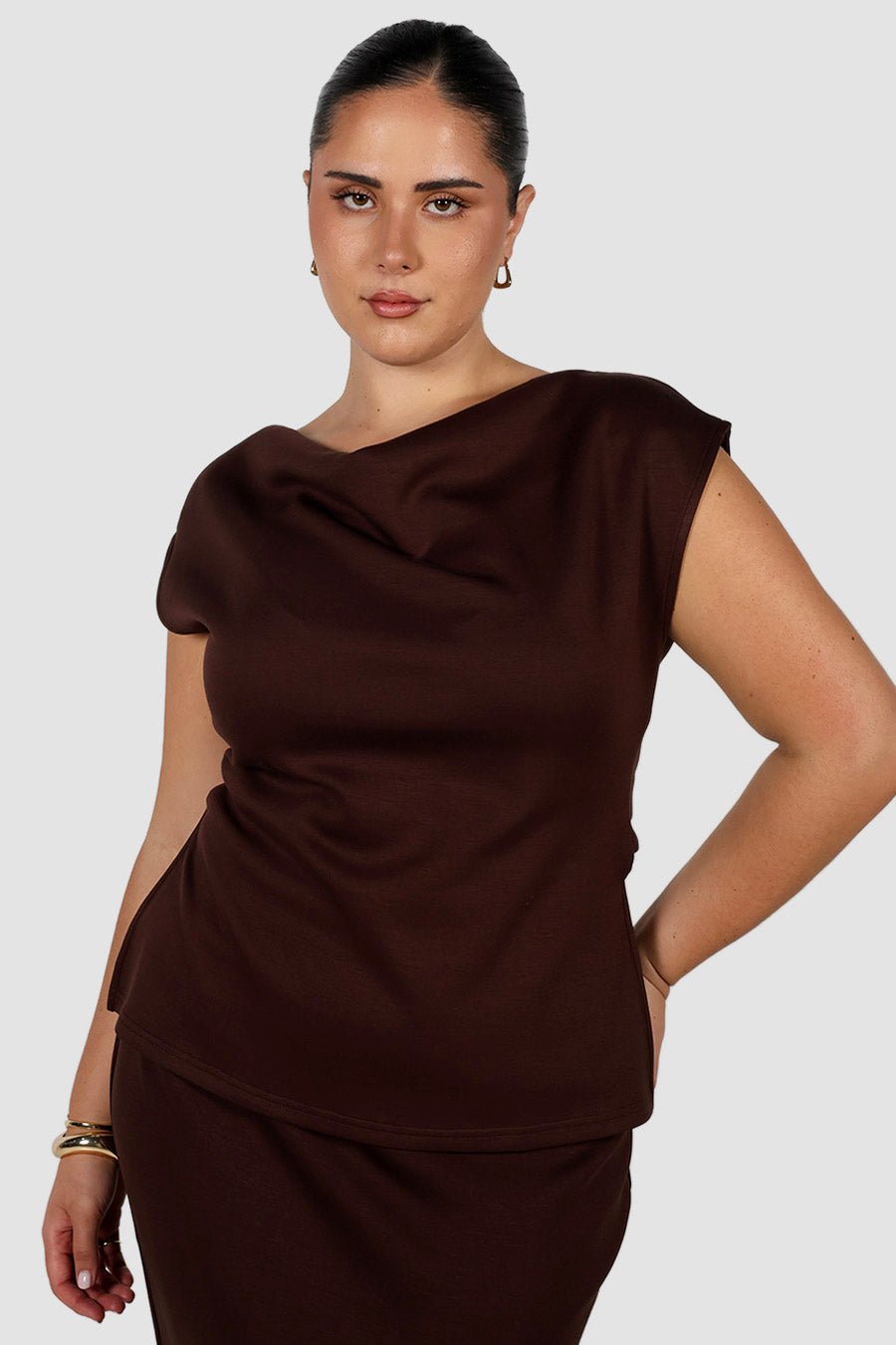 MARGO TOP ESPRESSO - Fayt The Label