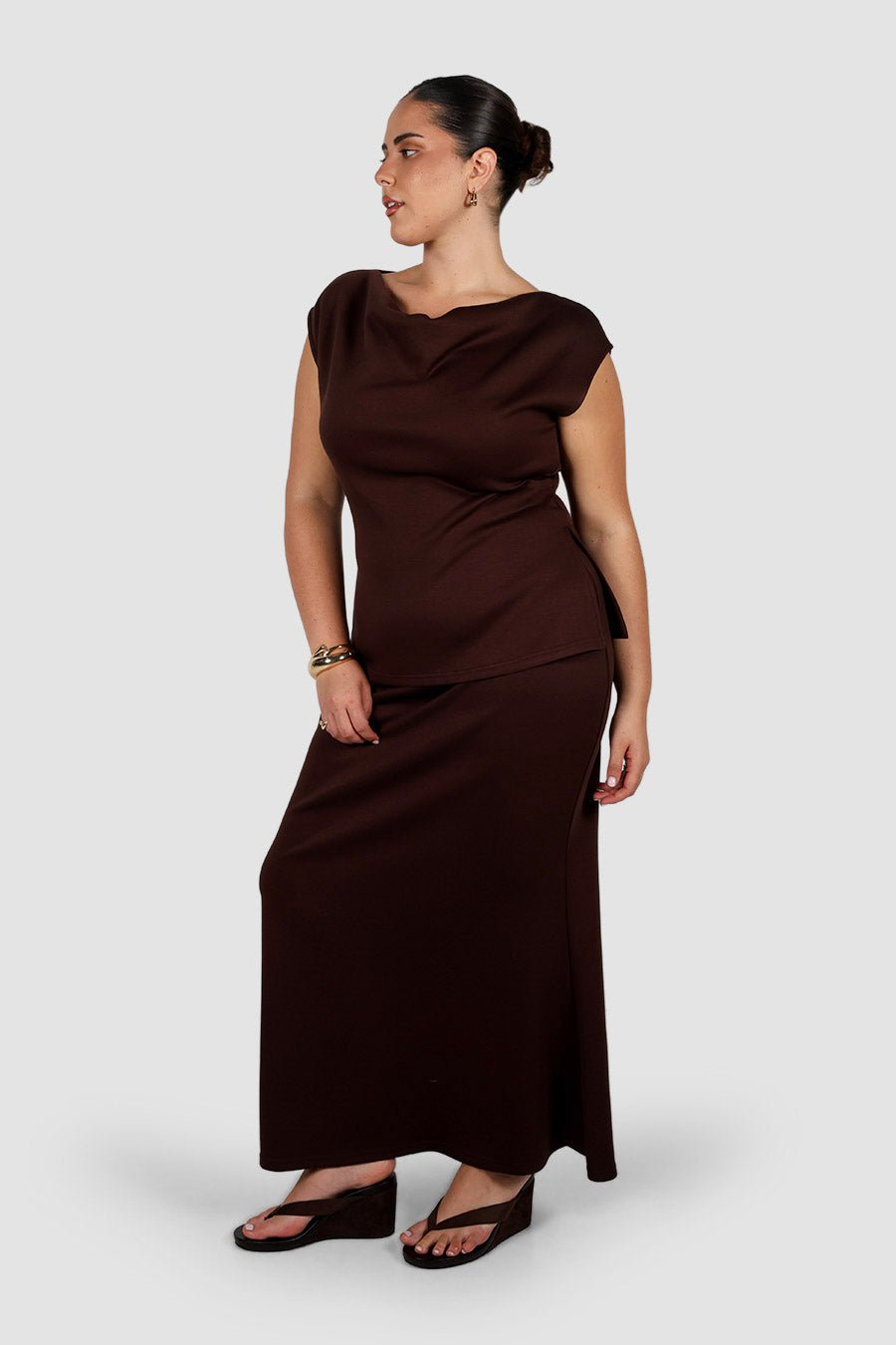 MARGO TOP ESPRESSO - Fayt The Label