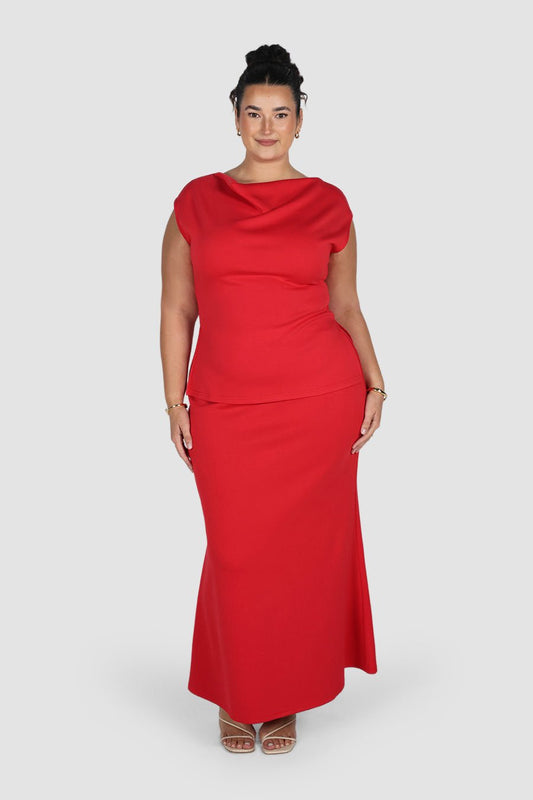MARGO TOP RED - Fayt The Label