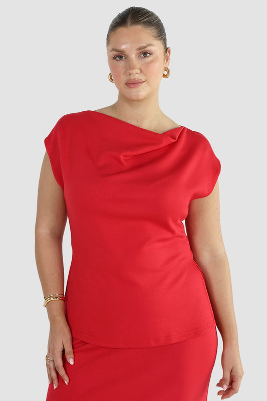 MARGO TOP RED - Fayt The Label