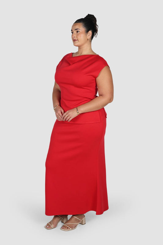 MARGO TOP RED - Fayt The Label