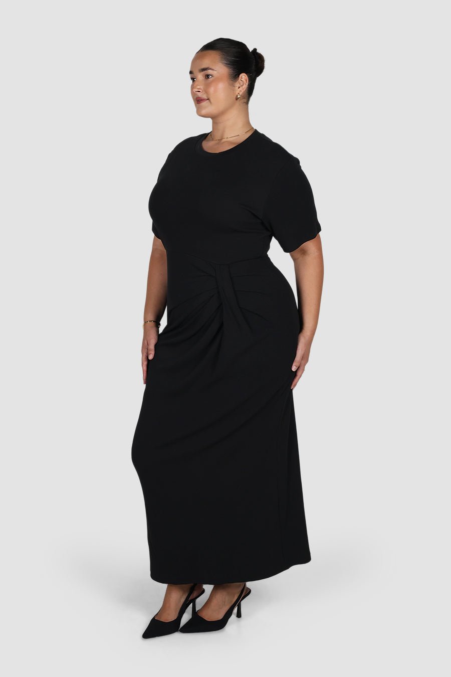 MARNIE RIB DRESS BLACK - Fayt The Label