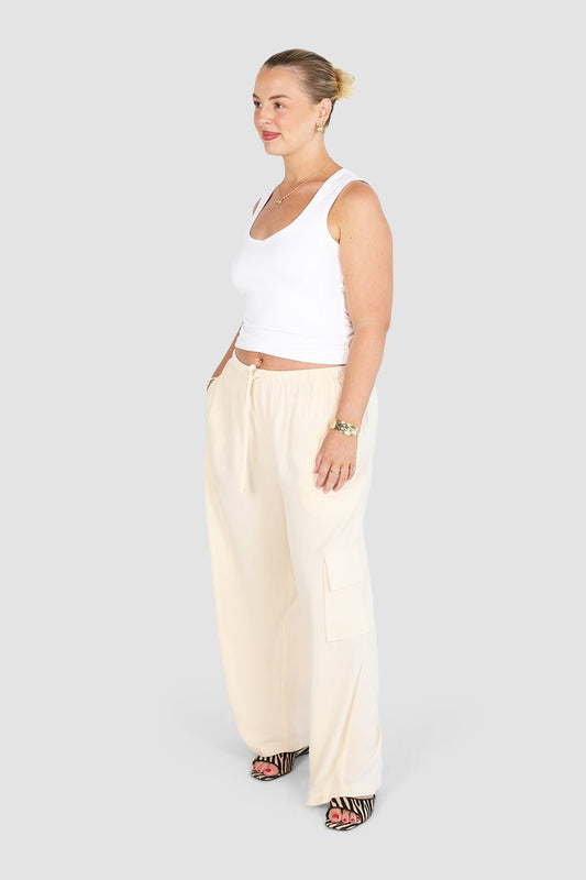MERCER UTILITY PANT VANILLA - Fayt The Label