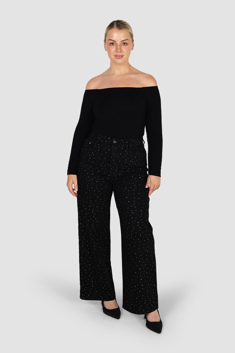 MILLER SPARKLE JEAN BLACK - Fayt The Label