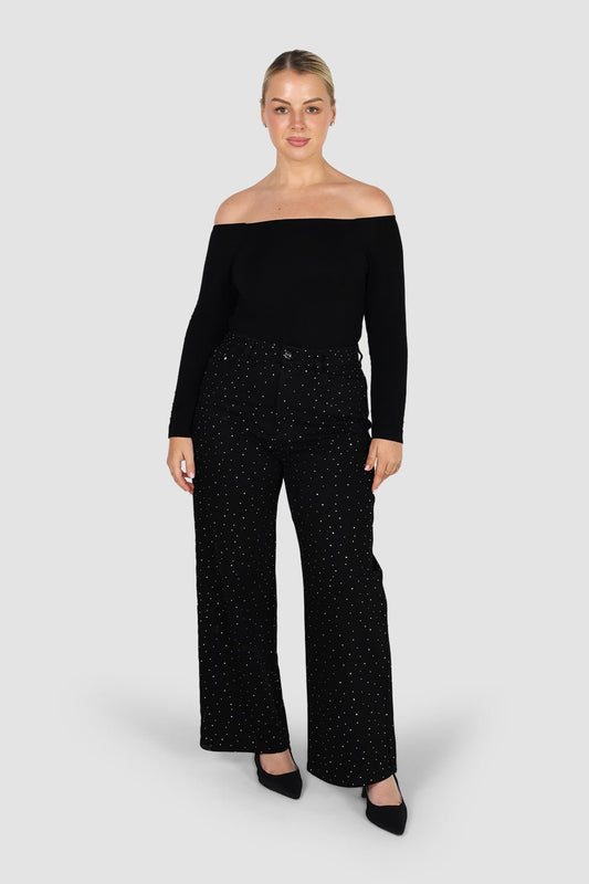 MILLER SPARKLE JEAN BLACK - Fayt The Label