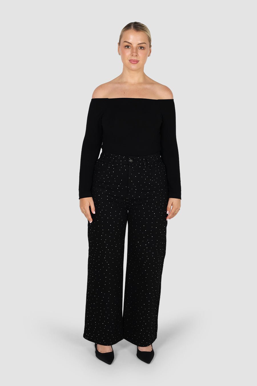 MILLER SPARKLE JEAN BLACK - Fayt The Label