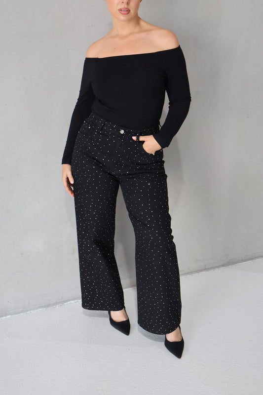 MILLER SPARKLE JEAN BLACK - Fayt The Label