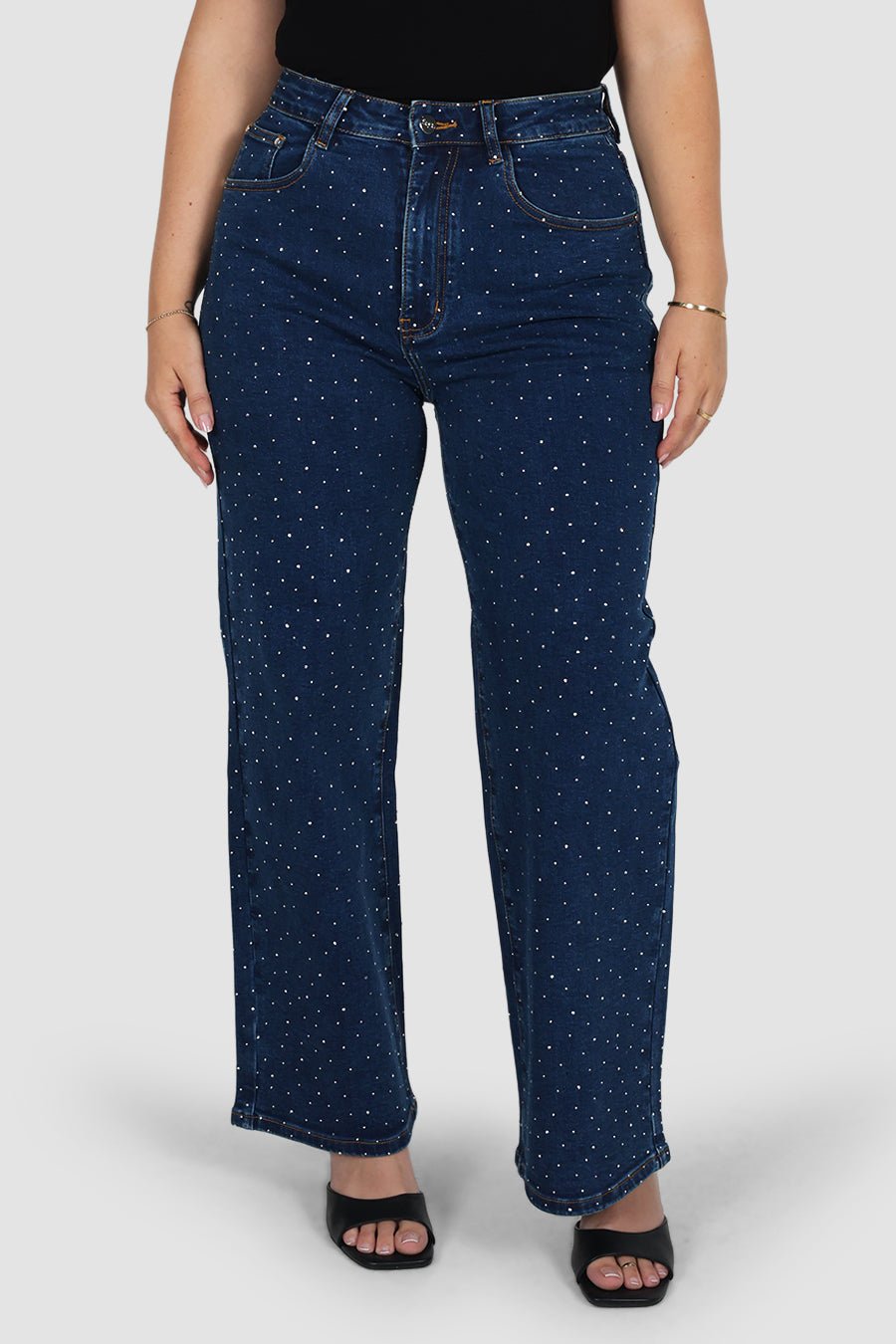 MILLER SPARKLE JEAN DEEP BLUE - Fayt The Label