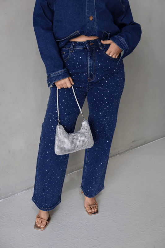 MILLER SPARKLE JEAN DEEP BLUE - Fayt The Label