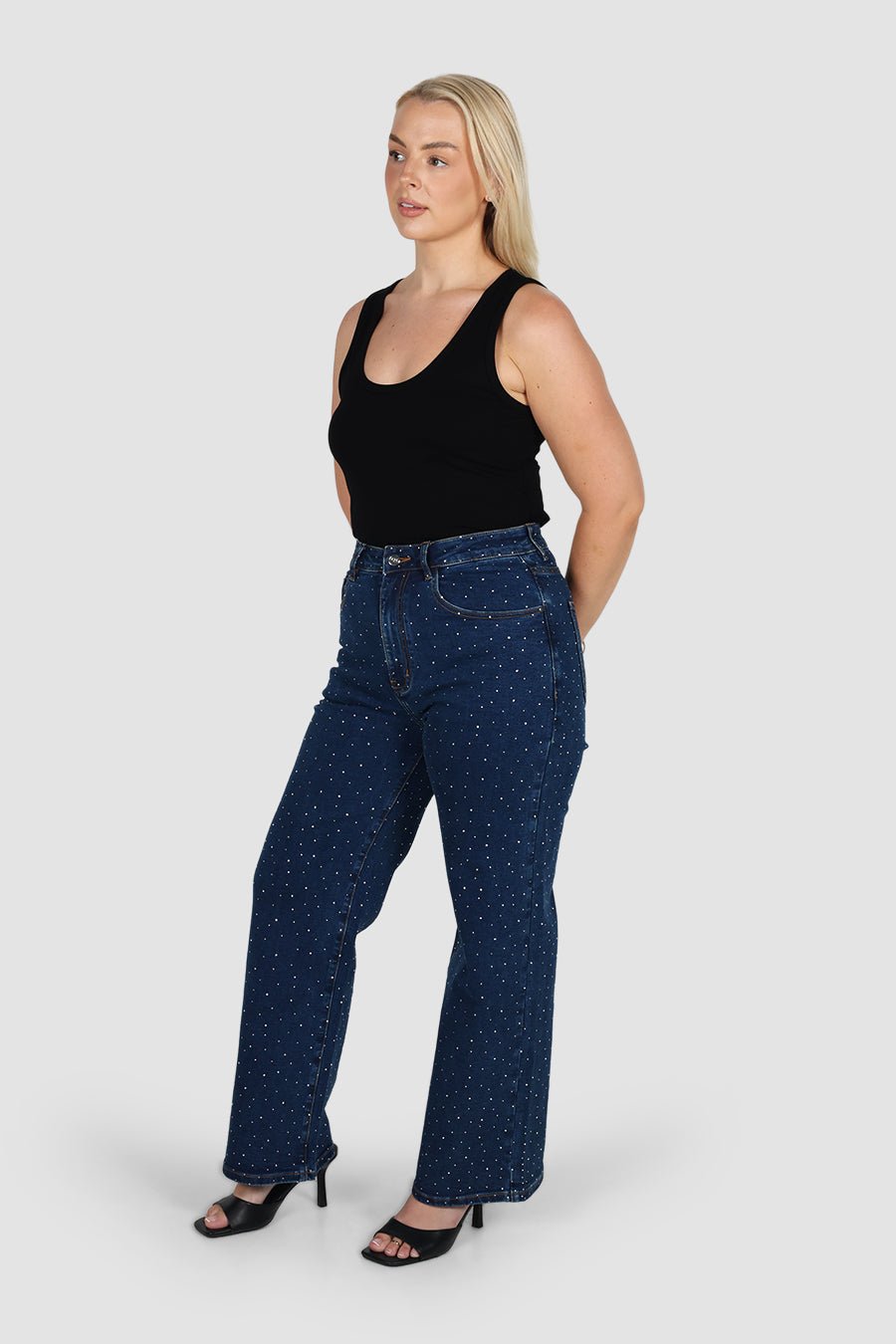 MILLER SPARKLE JEAN DEEP BLUE - Fayt The Label