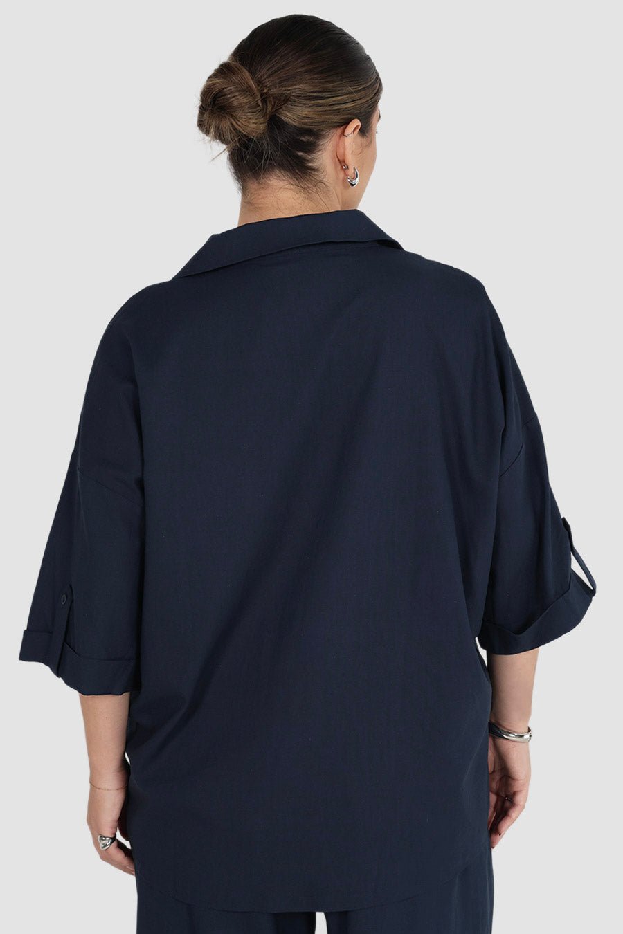 MILOS BUTTON SHIRT NAVY - Fayt The Label