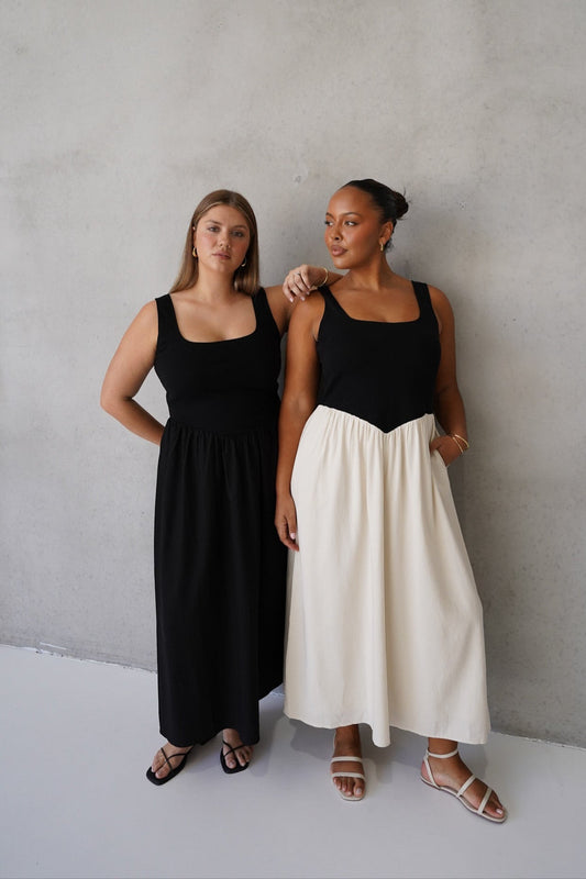 MYRA DRESS BLACK - Fayt The Label