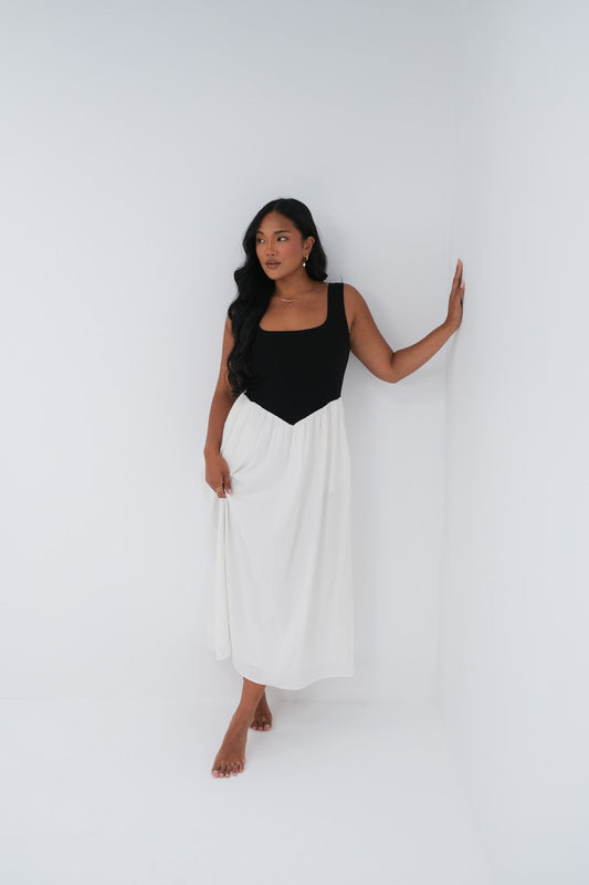 MYRA DRESS B&W - Fayt The Label