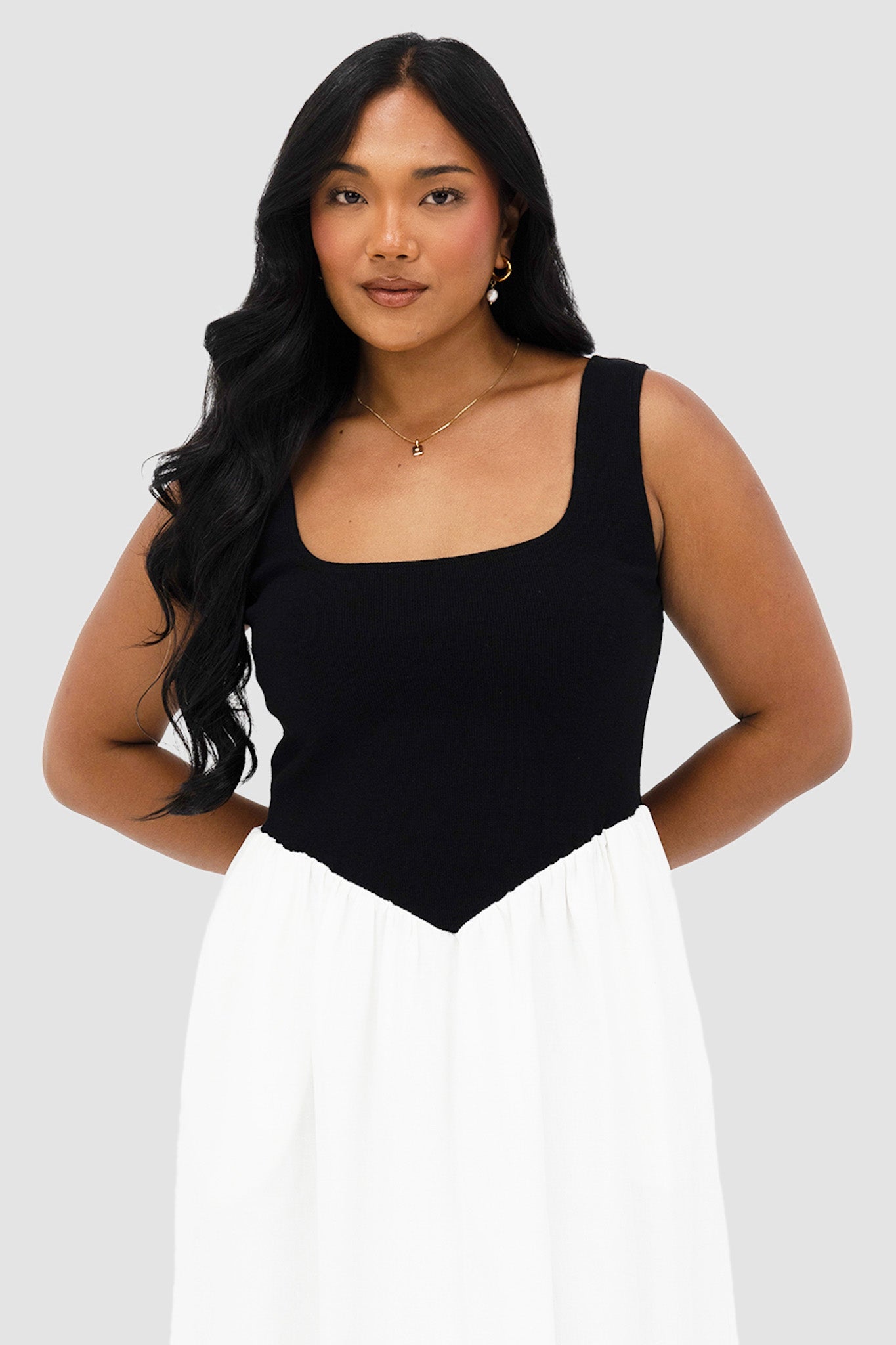 MYRA DRESS B&W - Fayt The Label