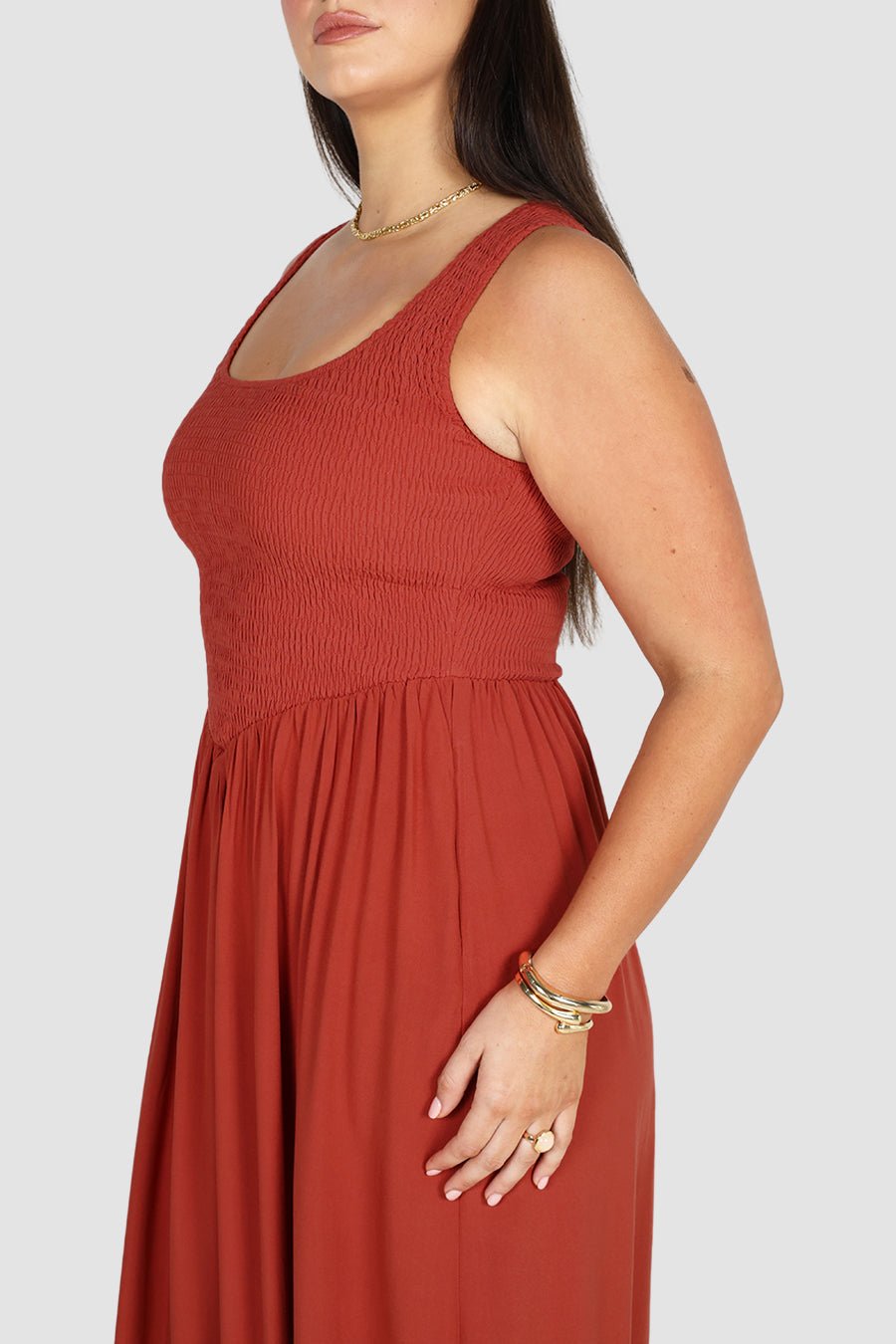 MYRI DRESS TERRACOTTA - Fayt The Label