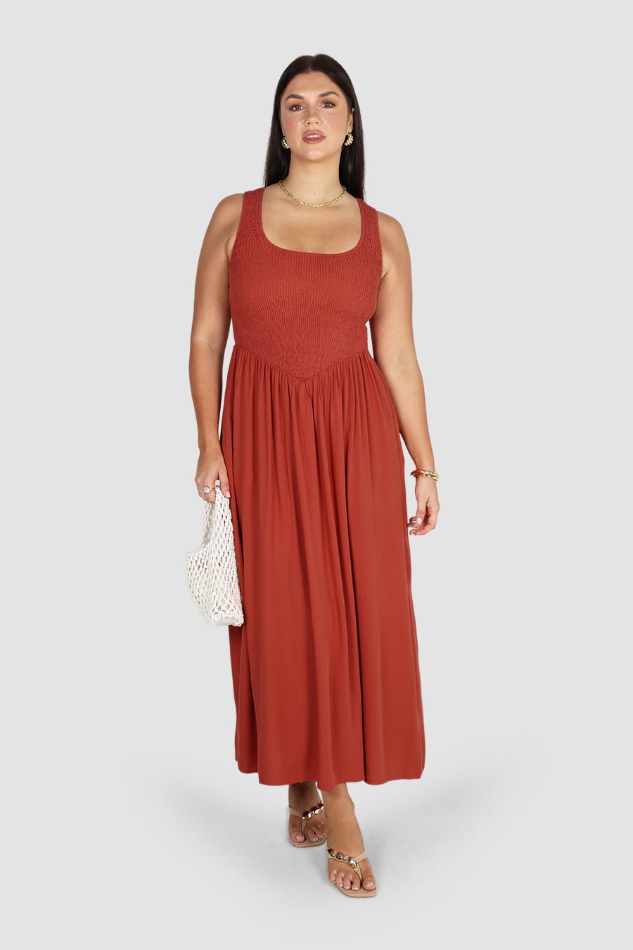 MYRI DRESS TERRACOTTA - Fayt The Label