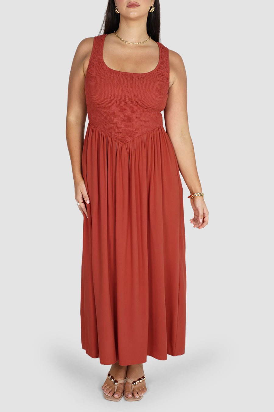 MYRI DRESS TERRACOTTA - Fayt The Label