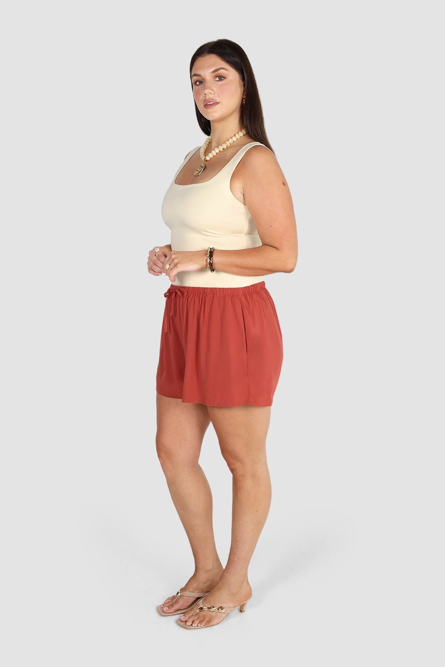 NARA SHORT TERRACOTTA - Fayt The Label