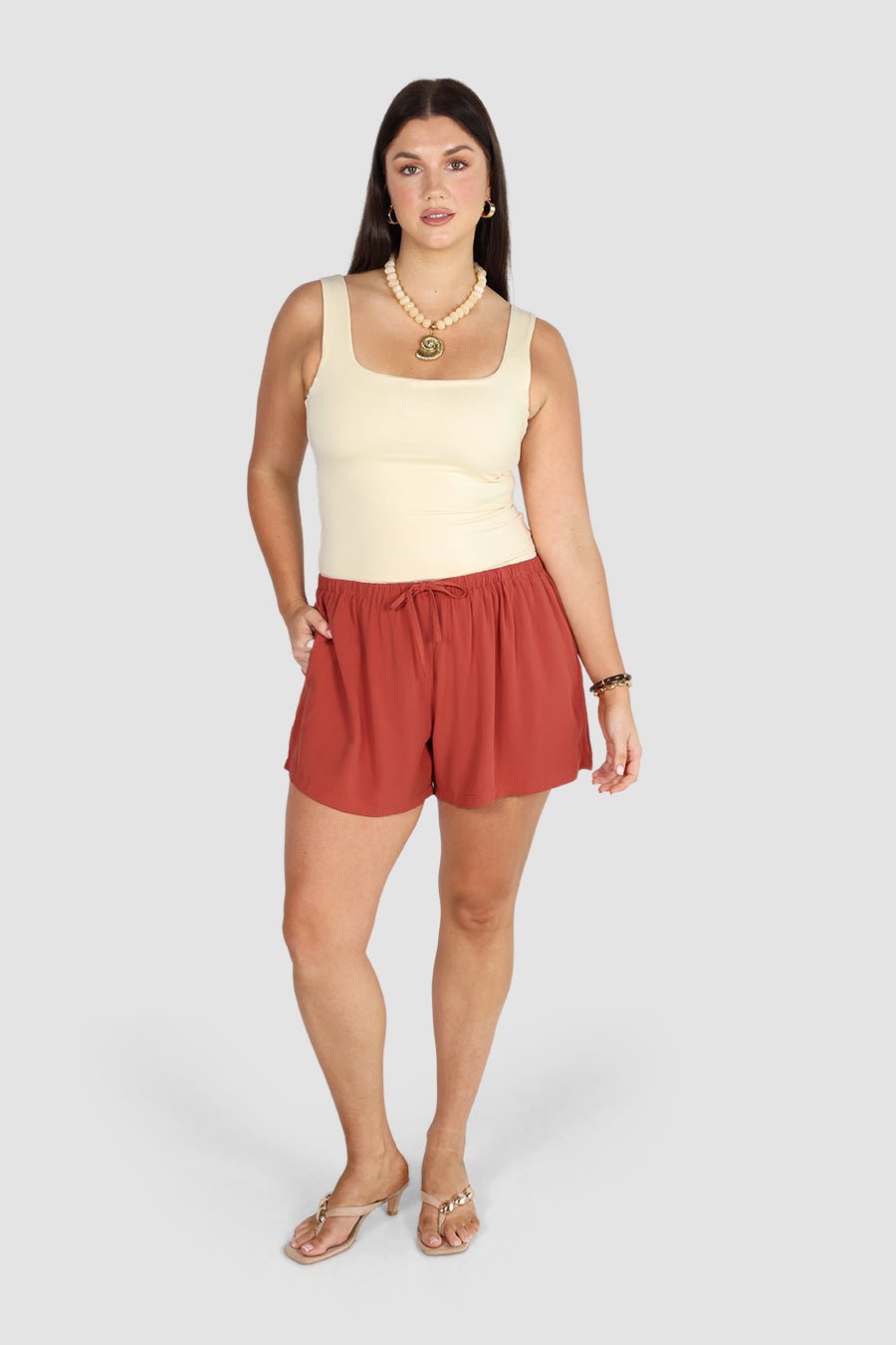 NARA SHORT TERRACOTTA - Fayt The Label