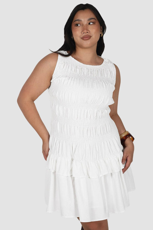 NARAH DRESS WHITE - Fayt The Label