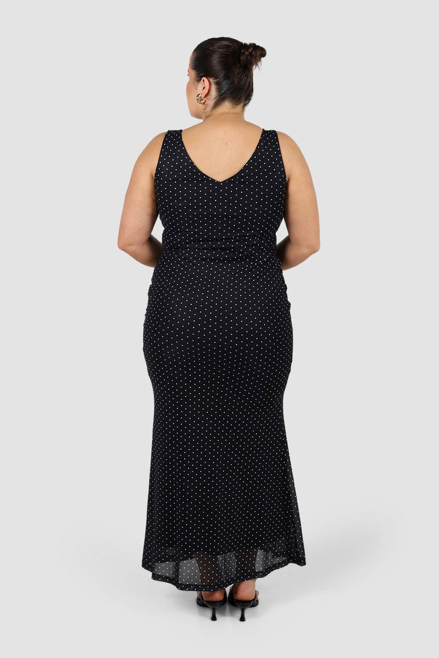 NATALIA DRESS BLACK SPOT - Fayt The Label