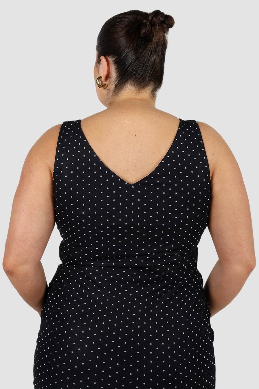 NATALIA DRESS BLACK SPOT - Fayt The Label