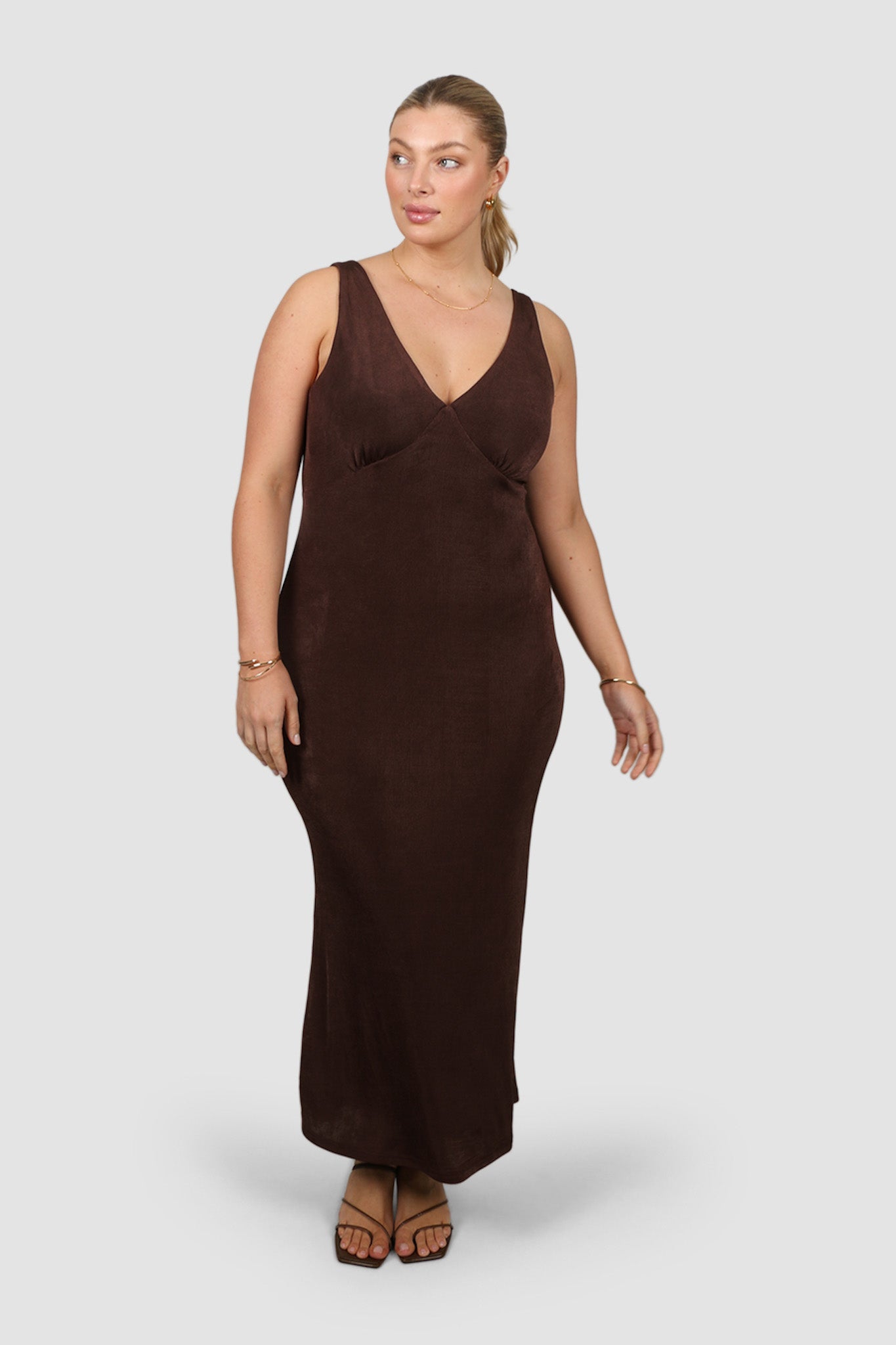 NATALIA DRESS ESPRESSO - Fayt The Label