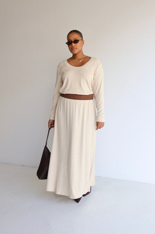 NEXA SKIRT NEUTRAL - Fayt The Label