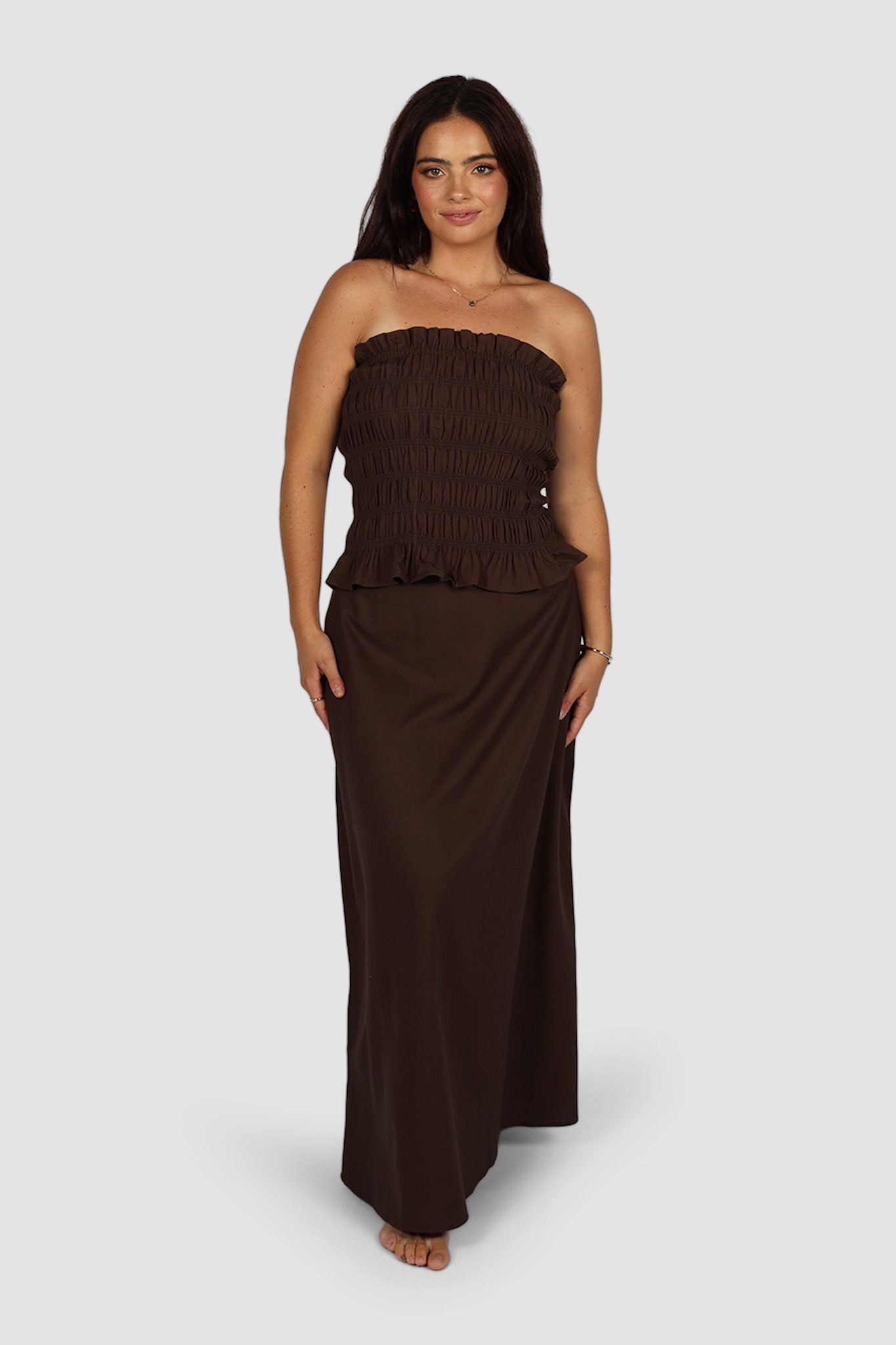 NIA SKIRT ESPRESSO - Fayt The Label