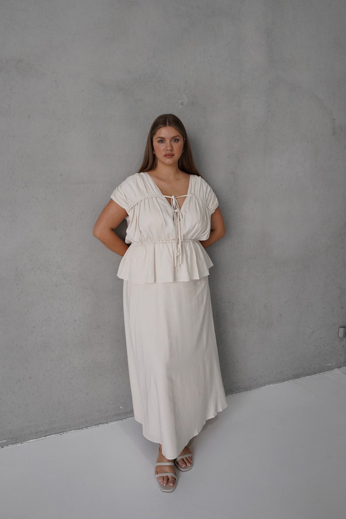 NIA SKIRT NEUTRAL - Fayt The Label