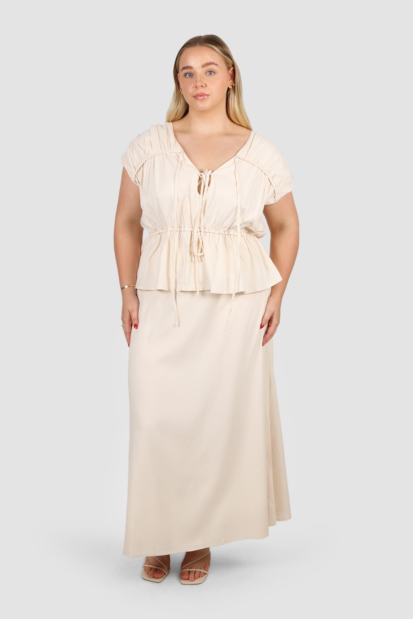 NIA SKIRT NEUTRAL - Fayt The Label